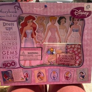 Storybook paper, doll kit, Disney princess